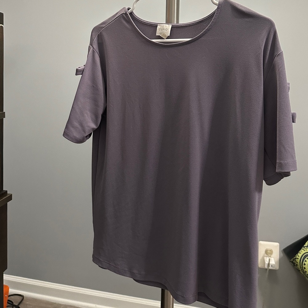 Cupio women's SMALL Blouse Short Sleeves Top